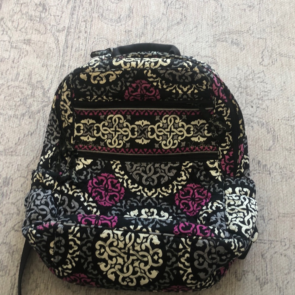 patterned vera Bradley large quilted backpack